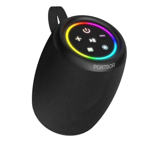 Bluetooth Speaker, Portable Wireless, Powerful Stereo Sound, IPX5 Waterproof, 15H Playtime, BT5.3, TWS Surround Pairing, Electronics Gadgets for Outdoor/Home/Party/Travel/Beach/Shower, Birthday Gifts - Image 1