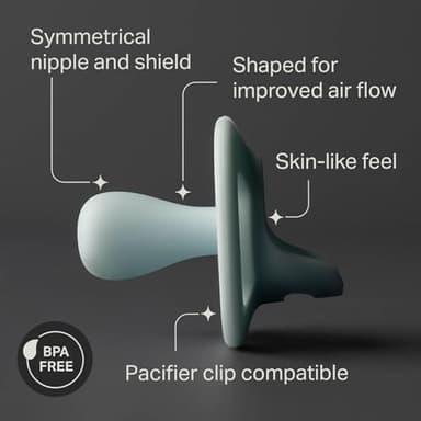 Tommee Tippee Ultra-Light StayPut Pacifier, One-Piece Silicone Design, 18-36m, 4 Pack - Image 3