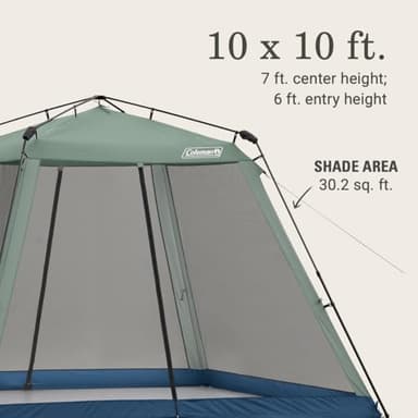 Coleman Skylodge Portable Screenhouse with 1-Minute Setup, Screened Gazebo for Bug-Free Lounging, Outdoor Sun Shade for Picnic, Events, Parties, Camping, & More - Image 2