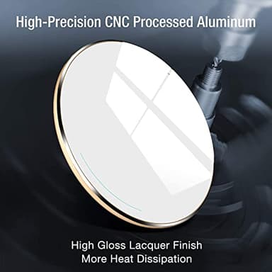 TOZO Wireless Charger 15W Max Fast Wireless Charging Pad Compatible with iPhone 16/16 Plus/16 Pro Max /15/14/13/SE/12 Series, Samsung Galaxy S24/S23/S22 Series (No AC Adapter), Yellow - Image 6