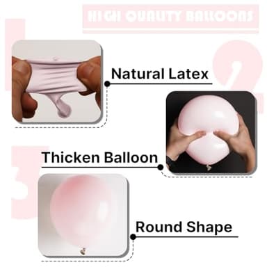PartyWoo Pale Pink Balloons 85pcs Different Sizes of 18 12 10 5 Inch Light Pastel Baby Pink Balloon Arch Kit for Engagement Bachelorette Baby Shower Easter Birthday Party Decorations Pink-Q01 - Image 7