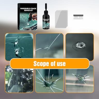 YAUNJI Cracks Gone Glass Repair Kit, 2025 New Windshield Crack Repair Kit for Car Chips and Cracks, Universal Glass Crack Repair Liquid for Automotive Windscreen Tool (2 PCS) - Image 4