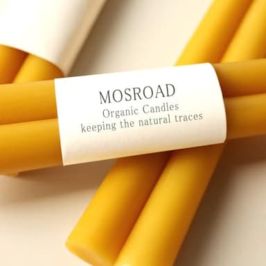 9-inch Beeswax Taper Candles, Natural Beeswax Long Candle Sticks, 10 Hours Burn Time, Smokeless & Dripless Taper Candle for Table Decor, Unscented Bee Wax Tapered Candles (8 Packs) - Image 2