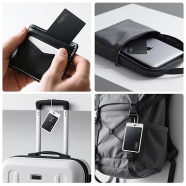 Wallet Tracker Card Air-Tag (iOS Only) - Work with Apple Find My, Bluetooth Tracker Smart Tracking Card Wallet Finder, 0.07in Slim, IP68 Waterproof, Item Locator for Luggage Tags, Passports, Purse - Image 9