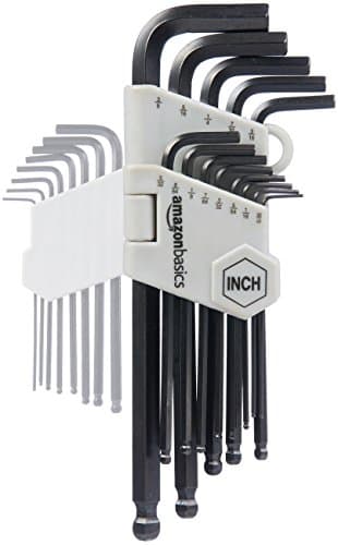 Amazon Basics Hex Key Allen Wrench, Long Arm, Metric and Standard Sizes, 26-Piece - Image 3