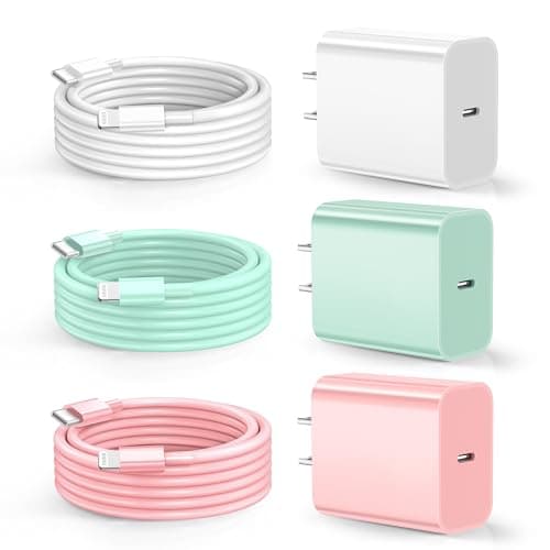 Dayaoncy Compatible with iPhone Charger Fast Charging, 20W USB C Wall Charger with 3Pack 10FT USB C to Lightning Cable, Phone Cable Fast Charging Compatible withi Phone 14/13/12/12 Pro Max/11 - Image 1
