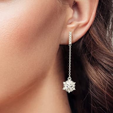 ABSOLUTE Moissanite Drop Earrings for Womens S925 Sterling Silver Linear Earrings Hypoallergenic Star Shape Dangle Earrings Studs for Women Birthday Gift With Certificate - Image 6