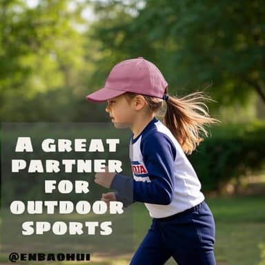 2 Packs Toddler Boys Girls Baseball Summer Hat Kids Baseball Cap Baby Sun Hat Cotton Lightpink&Purple 3-10T - Image 5