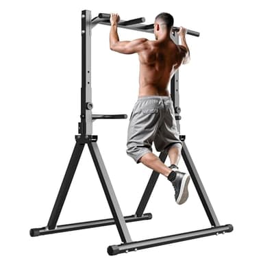 STACOO Foldable Pull Up Bar Pull Up Station,Power Tower with Triangular Structure, Multi-Functional Dip Station for Home Gym 300LB - Image 1