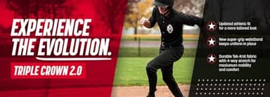 CHAMPRO Boys' Standard Triple Crown 2.0 Baseball Knickers with Braid, White, Scarlet - Image 7