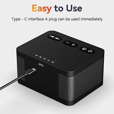 DailyBody Sound Machine White Noise Machine with 30 Soothing Sounds 36 Levels Volume 5 Timers and Memory Function Effectively Blocks Noise Ideal Sleep Machine for Baby Kids Adults… (Black) - Image 4