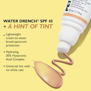 Peter Thomas Roth | Water Drench Hyaluronic Cloud Sheer Tint Moisturizer Broad Spectrum SPF 45, Hydrating Tinted SPF Moisturizer, Adaptable Sheer Tint, For All Skin Tones and Types - Image 6