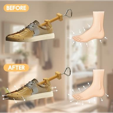eachway Shoe Stretcher Women and Men,Premium Shoe Expander Widener Adjustable Length & Width for Wide Feet S (for Women's 5.5-12) - Image 6