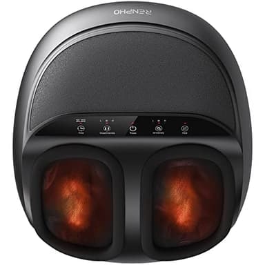 RENPHO Foot Massager Machine [2025 Upgraded], Shiatsu Foot Massager with Heat, Plantar Fasciitis Massager, True Feet Massage, Birthday Gifts for Women Mom Men Dad, Fits Up to Size 13 - Image 1