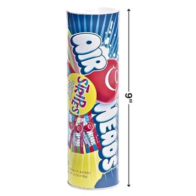 AirHeads Stripes Mini Taffy Candy in Tube Bank - (Pack of 14) - Assorted Fruity Flavors, Perfect for Birthday Parties and Halloween Treats - Image 3