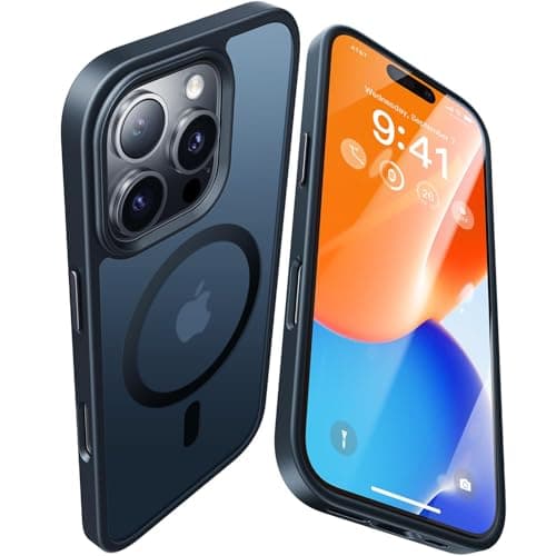 Opxyl Magnetic for iPhone 16 Pro Max Case Compatible with MagSafe, [16FT Drop Protection] Shockproof 16 ProMax Phone Case for MagSafe Wallet Sleeve, Magnetic Car Holder, Magnetic Charger, Black - Image 1