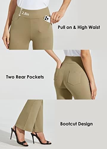 Willit Women's Yoga Dress Pants Bootcut Work Slacks Stretch Office Casual Flare Pants Petite/Regular 4 Pockets 28"/30" - Image 8