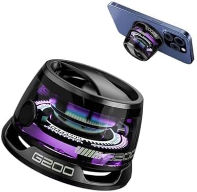 2 Pcs G200 Magnetic Bluetooth Speaker,Multifunctional Portable Mini Speaker with Multi RGB Color Light Show-3D Surround Sound Effect,Christmas Birthday Gifts - Image 4