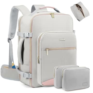 LOVEVOOK 40L Travel Backpack for Women Men with Waist Strap,Airline Approved Carry On Luggage Travel Essentials,TSA Carry On Backpack Personal Item Travel Bag Weekender Traveling with Packing Cubes - Image 1