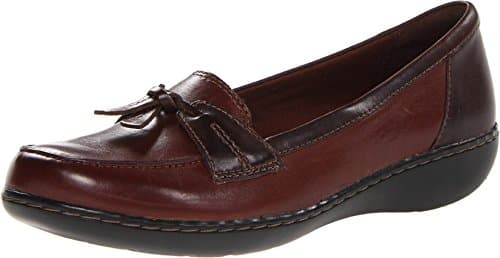 Clarks Women's Ashland Bubble Slip-On Loafer, Brown/Black, 11 - Image 1