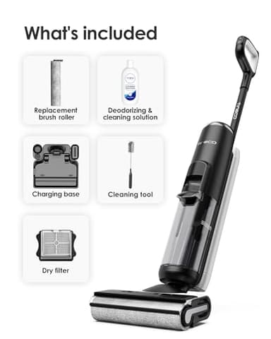 Tineco Floor ONE S6 Cordless Wet Dry Vacuum Floor Cleaner Washer Mop All-in-One for Hard Floors, LED Display, Long Runtime, Dual-Sided Edge Cleaning, Self-Cleaning - Image 9