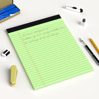AILZFEI Colored Legal Pads 8.5 x 11 Note Pads 8.5x11 inch, Wide Ruled Clear Print Writing Pads 30 Sheets/Pad, 20lb Colored Paper, Perforated Notepad with Sturdy Back (4 Pads) - Image 7