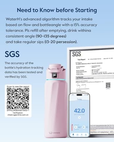 BOOST Smart Water Bottle with Reminder & Tracker, Double Wall Vacuum Insulated Bottles Stainless Steel, 32oz BPA-Free Wide Mouth for Gym, Office, School, Ideal Gift for Christmas, Halloween, New Year - Image 8