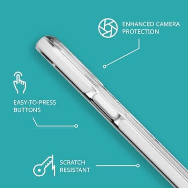 Tech21 Evo Crystal Kick case for iPhone 15 Pro - Compatible with MagSafe - Impact Protection Case - White - Image 5