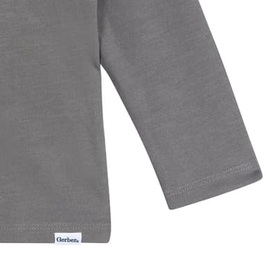 Gerber Baby Boy's 2-Piece Pajama Set (Flame Resistant Long-Sleeve Top + Bottom), Wolf - Image 4