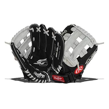 Rawlings | SURE CATCH T-Ball & Youth Baseball Glove | Right Hand Throw | 11" | Black/Grey - Image 1