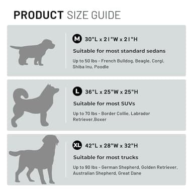 ZOMISIA 42 Inch Collapsible Dog Crate for Extra Large Dogs - XL Dog Travel Crate Portable with Breathable Mesh Windows, Soft Sided Dog Kennel Foldable for Indoor and Outdoor, Grey - Image 2