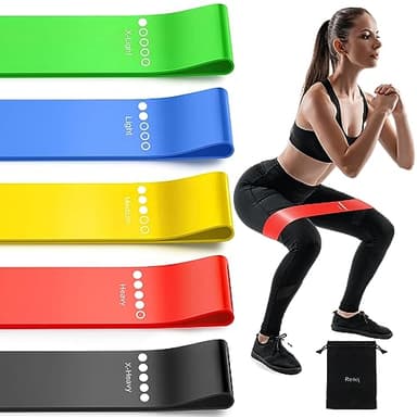 Resistance Bands for Working Out, Elastic Exercice Loop Bands for Physical Therapy, Yoga Starter Set of Stretch Bands for Booty Legs, Pilates Flexbands - Image 1