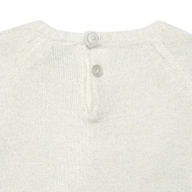 Gerber Baby Girls' Sweater with Tulle Trim, White, 12 Months - Image 4