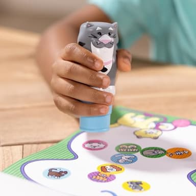 Melissa & Doug Sticker Wow!™ 24-Page Activity Pad and Sticker Stamper, 300 Stickers, Arts and Crafts Fidget Toy Collectible Character – Cat - for Kids Ages 3+ - FSC Certified - Image 6