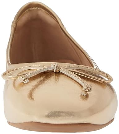 The Drop Women's Pepper Ballet Flat with Bow, Gold, 8.5 - Image 2