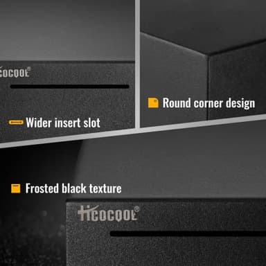 hicocool Stainless Steel Piggy Bank for Adults, Must Break to Open for Real Money, Unbreakable Metal Money Bank for Cash Saving(4.72 inch, Black) - Image 3