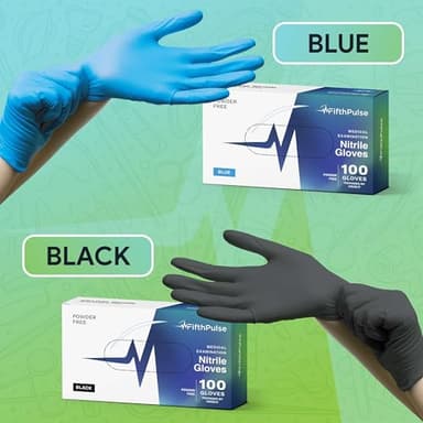 Black Large Nitrile Gloves Case of 1000 - Medical Grade - Latex-Free, Powder-Free - Disposable Nitrile Gloves - Medical Exam, Lab, and Industrial Use - Image 5
