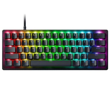Razer Huntsman V3 Pro Mini 60% Esports Gaming Keyboard: Analog Optical Switches - Razer Snap Tap - Rapid Trigger - Adjustable Actuation - Dual-Purpose Mod Keys - Doubleshot PBT Keycaps - Black - Image 1