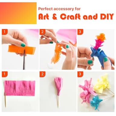 PartyWoo Crepe Paper Streamers 8pcs 656ft Pack of Rainbow Colorful Crepe Paper Streamers for Graduation Baby Shower Unicorn Fiesta Safari Flower Spring Rainbow Theme Birthday Party Decorations - Image 4