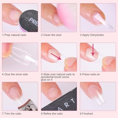 Makartt Super Strong Nail Glue for Press ons: Acrylic Nail Tips-Fake Nails-Salon Quality, Brush On, Quick Dry, Easy Application Durable & Long-Lasting Fast Glue False Nails, Hema Free - Image 7
