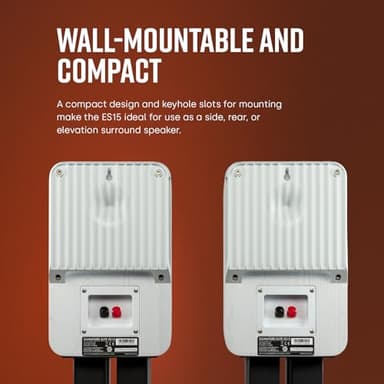 Polk Signature Elite ES15 Bookshelf Speaker - Hi-Res Audio Certified, Dolby Atmos & DTS:X Compatible, 1" Tweeter & 5.25" Woofer, Power Port Technology for Effortless Bass (Pair, Stunning Black) - Image 8