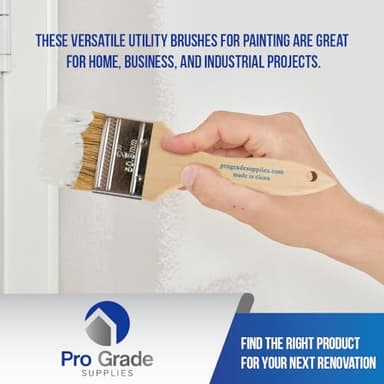 Pro Grade - Chip Paint Brushes - 36-Pack - 2 Inch Chip Brush for Paints, Stains, Varnishes, Glues, & Gesso - Image 6