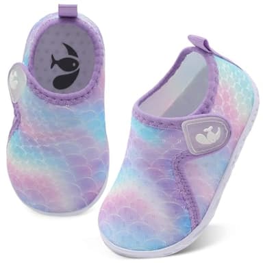 FEETCITY Kids Barefoot Water Shoes Beach Aqua Socks Quick Dry Outdoor Sport Swim for Baby Boys Girls - Image 1