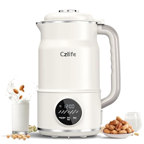 Czlife N7 Nut Milk Maker, 50oz (1.5L) Automatic Soy Milk Maker Machine for Homemade Oat Milk, Nutmilk, Juice, Milkshake, Baby Food, Grains, Almonds Milk Maker with Delay Start/Keep Warm/Clean - Image 1