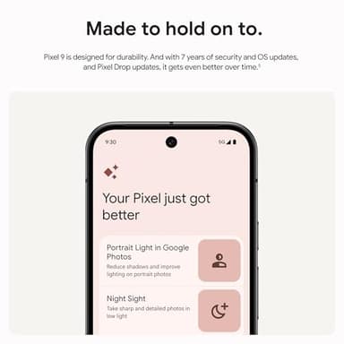 Google Pixel 9 - Unlocked Android Smartphone with Gemini, 24-Hour Battery, Advanced Camera, and 6.3" Actua Display - Obsidian - 256 GB - Image 7