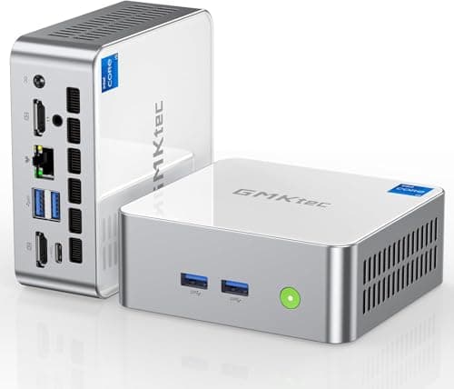 GMKtec Mini PC Intel i5-12450H(Turbo 4.4 GHz) 32GB DDR4 1TB M.2 NVMe SSD, Intel i226v Mini Computers, USB 3.2, Type-C/WiFi 6, BT5.2, RJ45 2.5G/ 4K Triple Display Desktop PC - Image 1