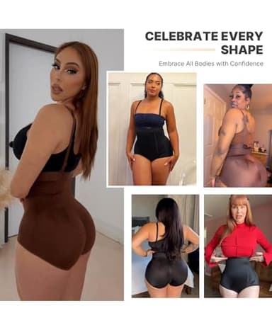 SHAPELLX Tummy Control High Waist Trainer Shapewear for Women Faja Shaping Panties Body Shaper (X-Large Black) - Image 2