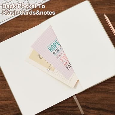 TSFPapier Lined Journal Notebook for Work College Ruled Note Book 7.2"x9.6"B5 PU Leather Daily Journaling 160 Pages for Women Men Writing Home School Supplies Business (B5 Lined 160pages, 05-Pink) - Image 7
