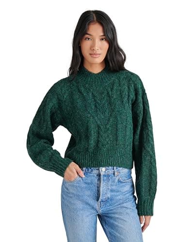 Steve Madden Apparel Women's Marcie Sweater, Pine Grove - Image 2