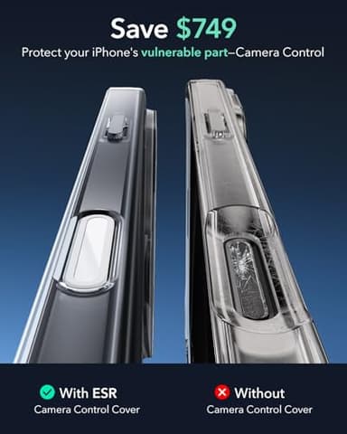 ESR for iPhone 16 Pro Case, Compatible with MagSafe, Shockproof Military-Grade tection, Magnetic iPhone Case for iPhone 16 Pro, Classic Hybrid Case (HaloLock), Frosted Black - Image 4